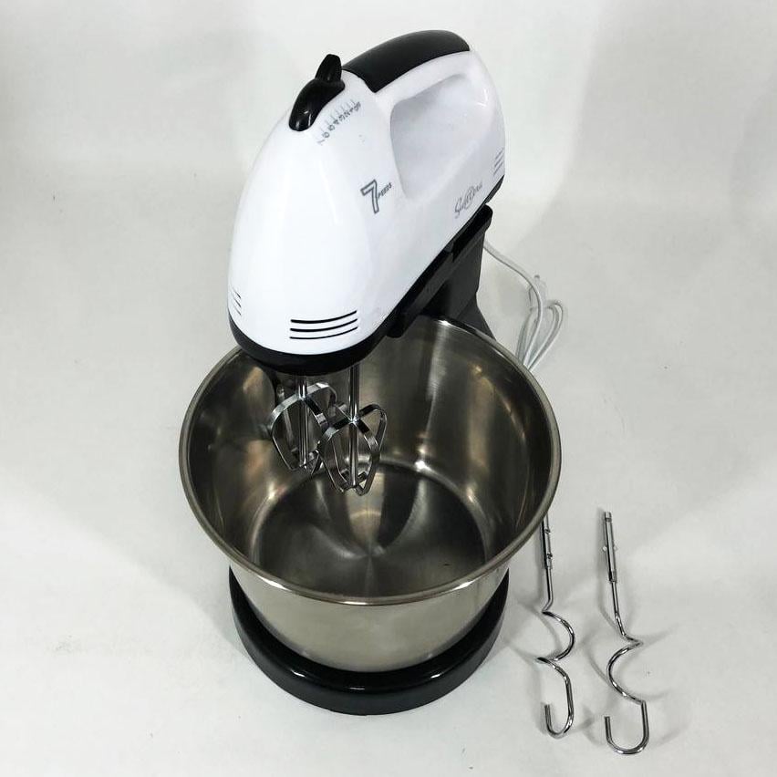 Миксер ручной Suntera SMX-504 300 Вт 7 скоростей Белый/Черный (254860) - фото 3 Миксер ручной Suntera SMX-504 300 Вт 7 скоростей Белый/Черный (254860) - фото 3