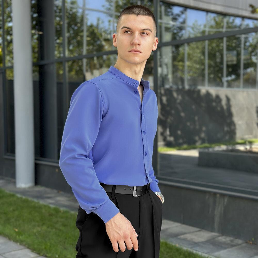 Сорочка чоловіча класична Pobedov Legend M Блакитний (26198/4/2) - фото 5 Сорочка чоловіча класична Pobedov Legend M Блакитний (26198/4/2) - фото 5