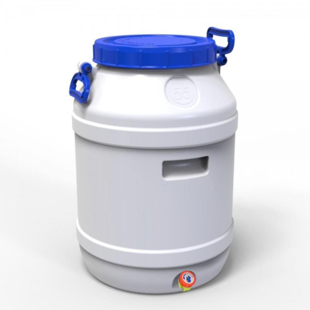 Бидон пищевой Евро Пласт с вентильным краном 55 л (172771) - фото 1 Бидон пищевой Евро Пласт с вентильным краном 55 л (172771) - фото 1