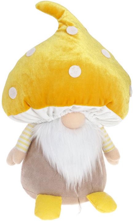 Игрушка мягкая Гном-гриб 33 см