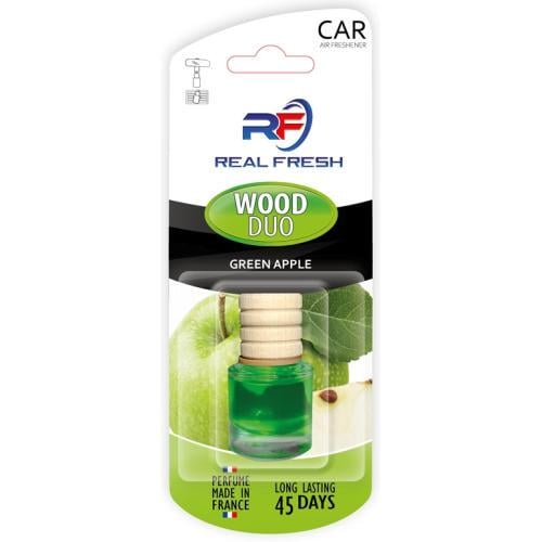 Освежитель воздуха REAL FRESH WOOD DUO 5 мл Green apple