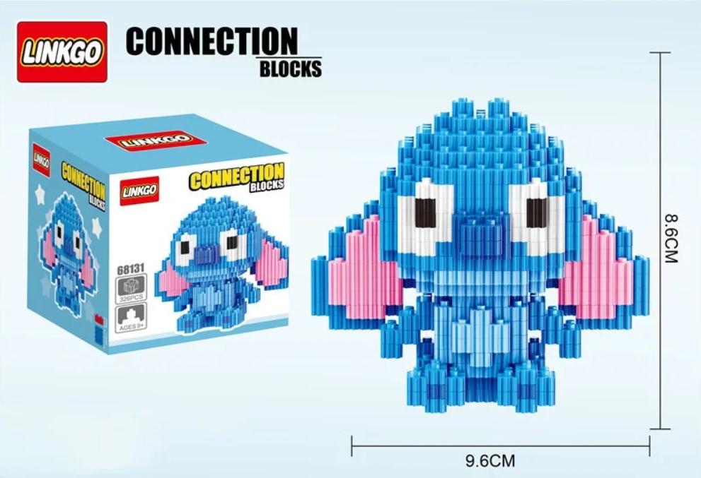 Конструктор детский Magic Blocks 3D Стич сложенные ушки 9 см/326 дет. Голубой (1000-ZB-635) - фото 3 Конструктор детский Magic Blocks 3D Стич сложенные ушки 9 см/326 дет. Голубой (1000-ZB-635) - фото 3