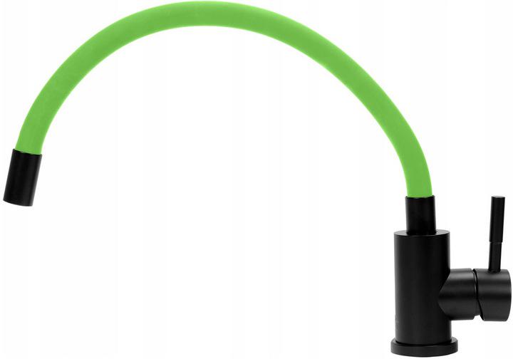 Змішувач для кухні Fala Flexible Black/Green (75779) - фото 4 Змішувач для кухні Fala Flexible Black/Green (75779) - фото 4