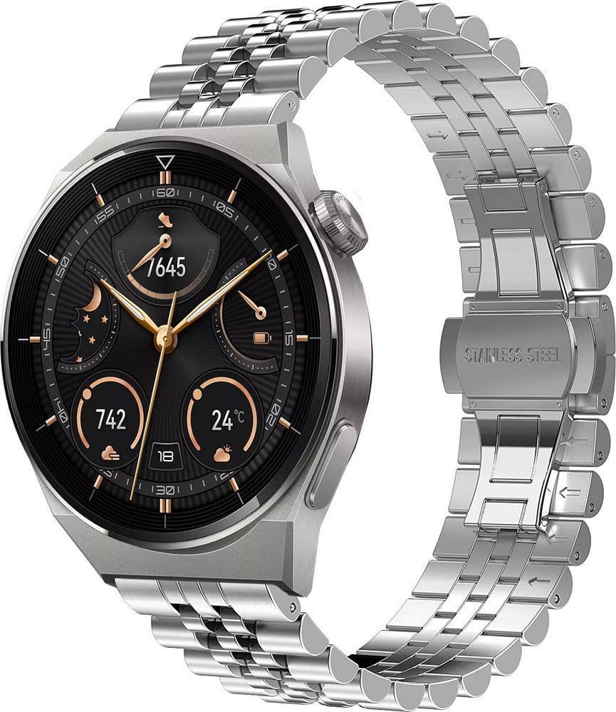 Браслет металлический Stech для Huawei Watch GT3 Pro 46 мм Silver (37322-59)
