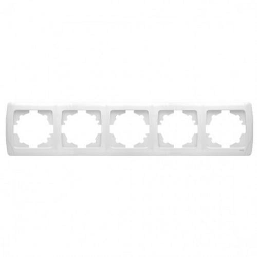 Рамка Viko Carmen на пять постов горизонтальная Белый (20984-е)