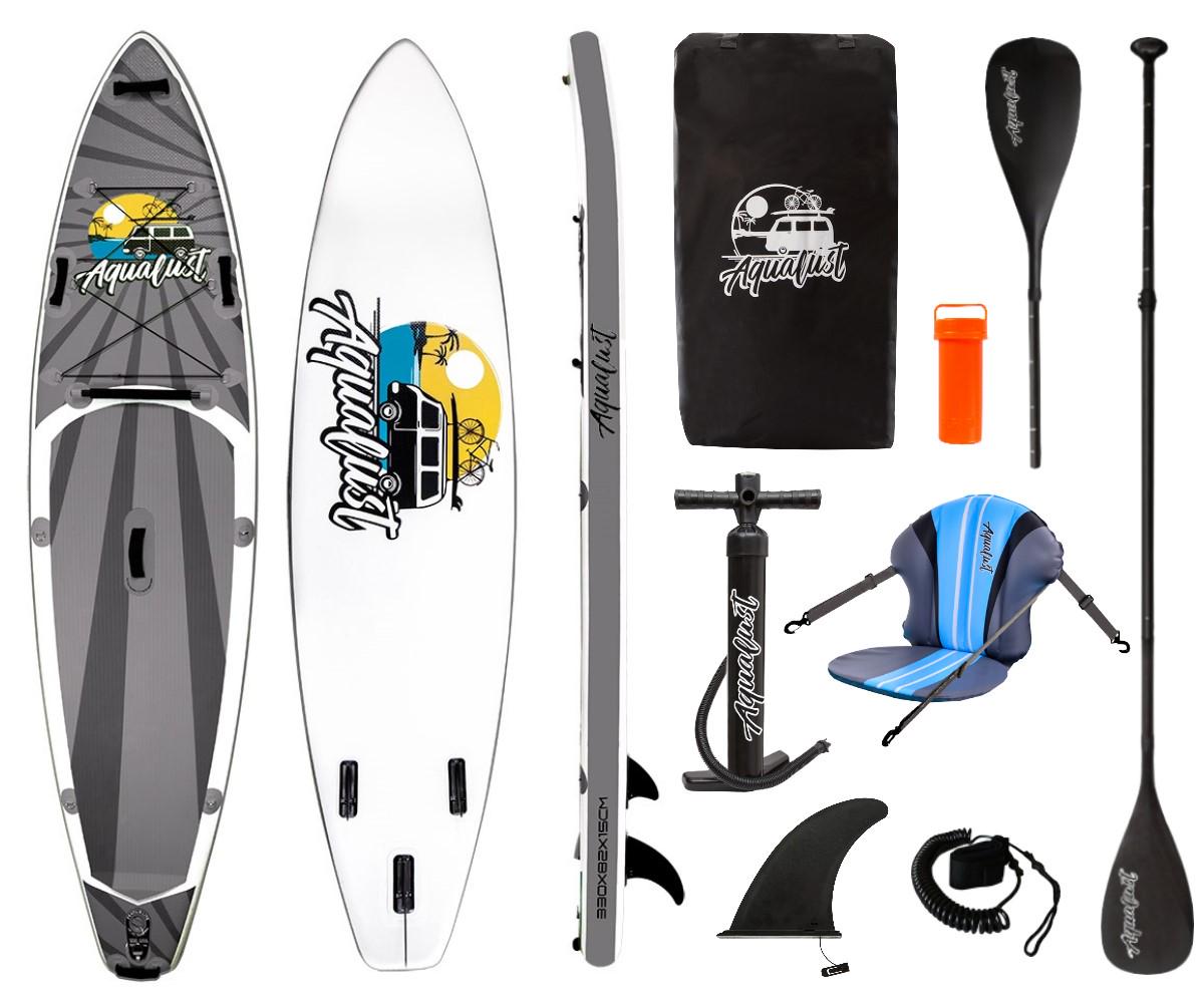 Sup-дошка Cruiser AquaLust 10,8 2 шари 330 см Grey (05) - фото 7