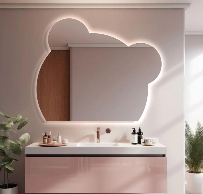 Зеркало Mickey c LED-подсветкой 105х90 см (2112427)