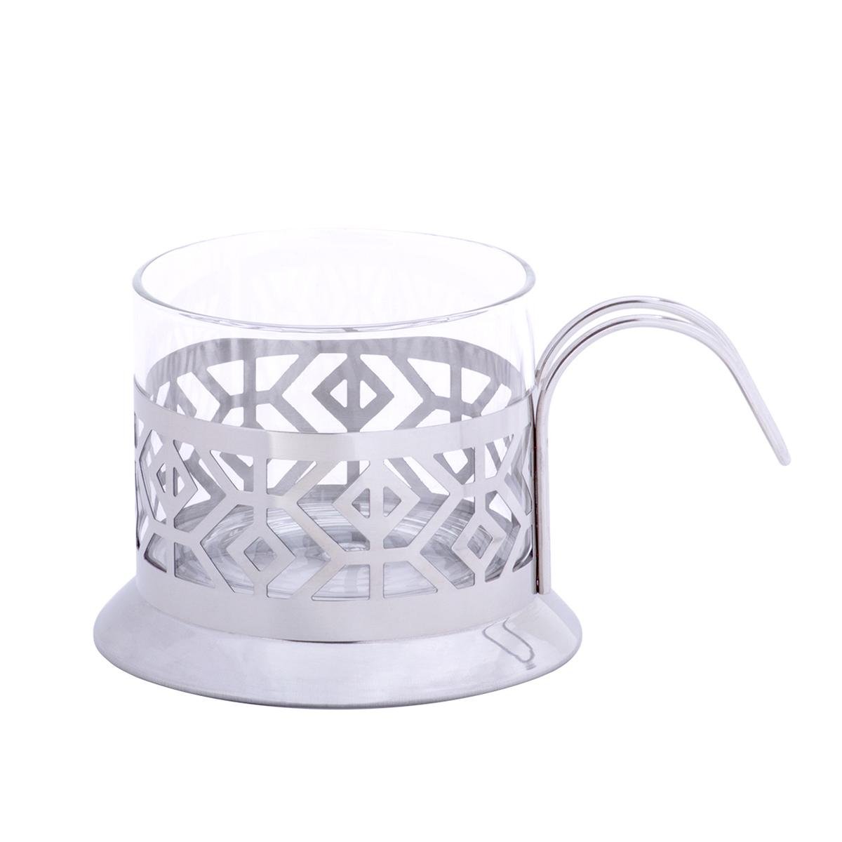 Цукровиця Kamille 7007 зі скла та нержавіючої сталі 200 мл - фото 2 Цукровиця Kamille 7007 зі скла та нержавіючої сталі 200 мл - фото 2