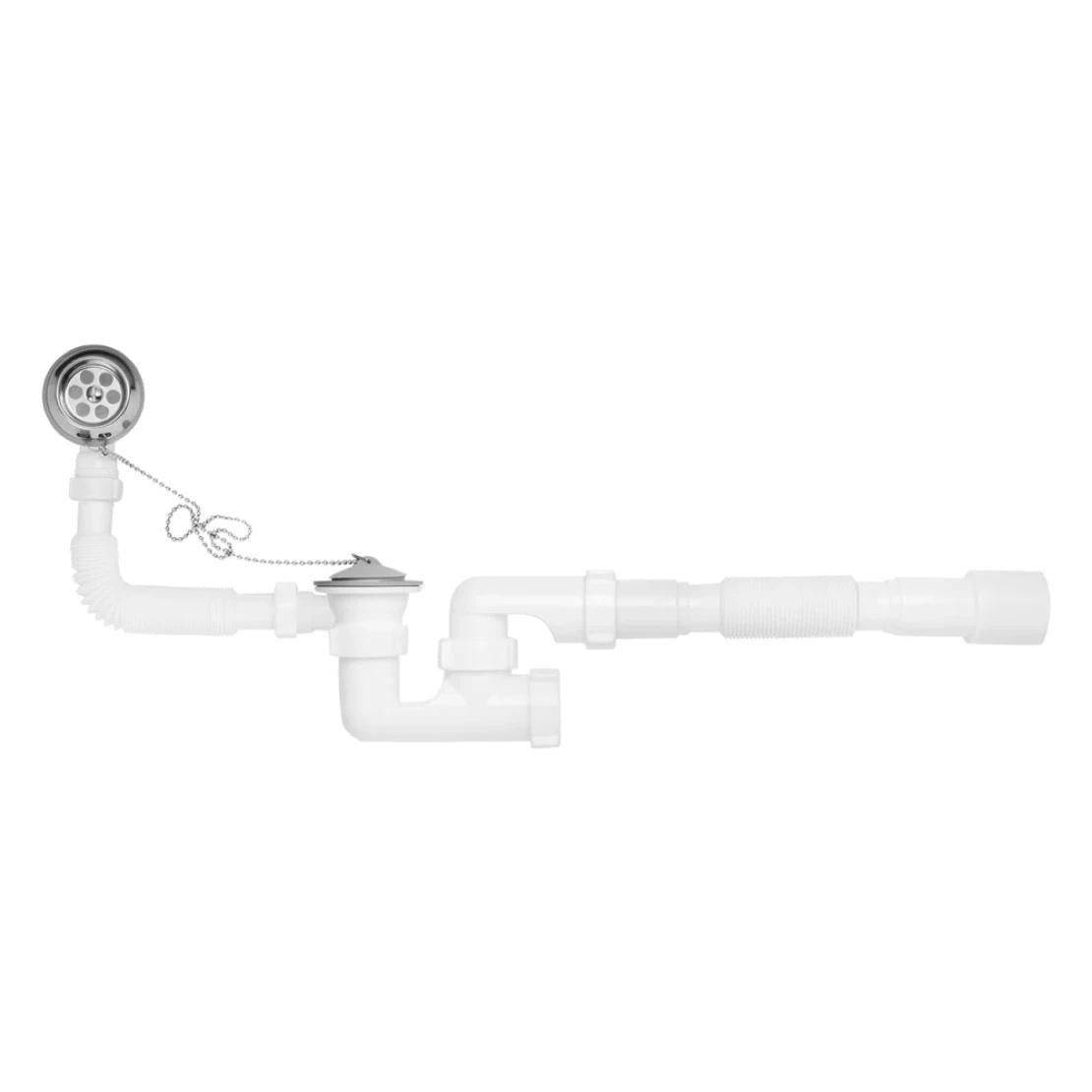 Сифон для ванны Kroner KRP BS03 1 1/2" х 40/50 мм с переливом (CV032063)