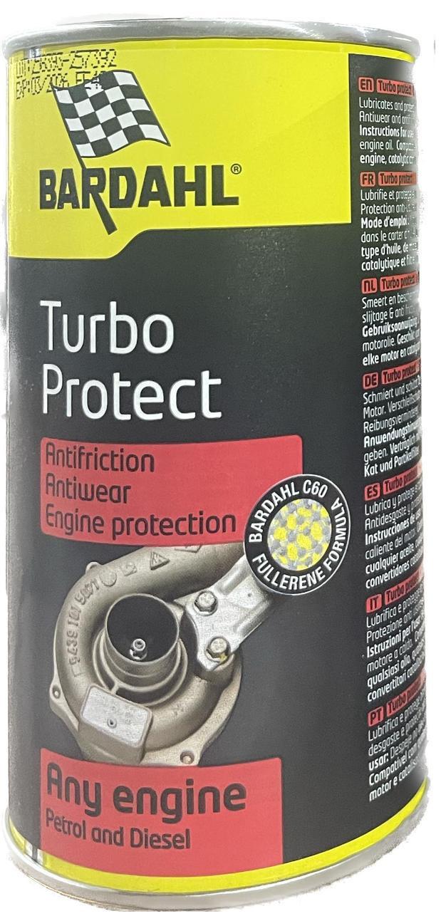 Добавка в масло 2в1 антифрикционная ДВС и защиты турбины Bardahl TURBO PROTECT 300 мл (3216B)