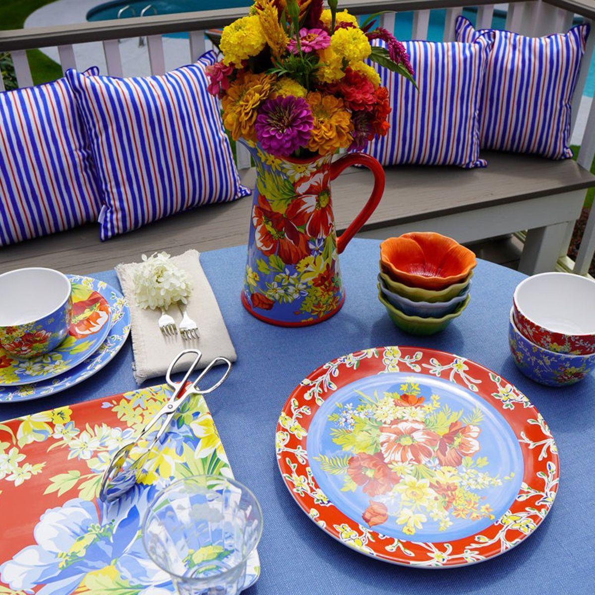 Кувшин Certified International Феерия цветов из керамики 2,8 л Разноцветный (31406) - фото 4