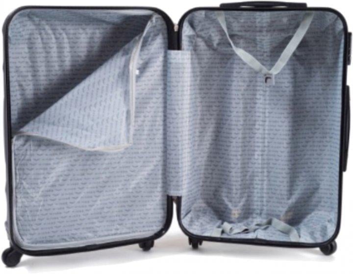 Чемодан пластиковый Wings 147 маленький Белый (8316288) - фото 3 Чемодан пластиковый Wings 147 маленький Белый (8316288) - фото 3