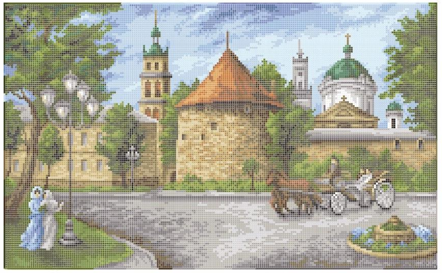 Схема для вышивки бисером Золотая Подкова Старый Львов (ЗПП-036) Схема для вышивки бисером Золотая Подкова Старый Львов (ЗПП-036)