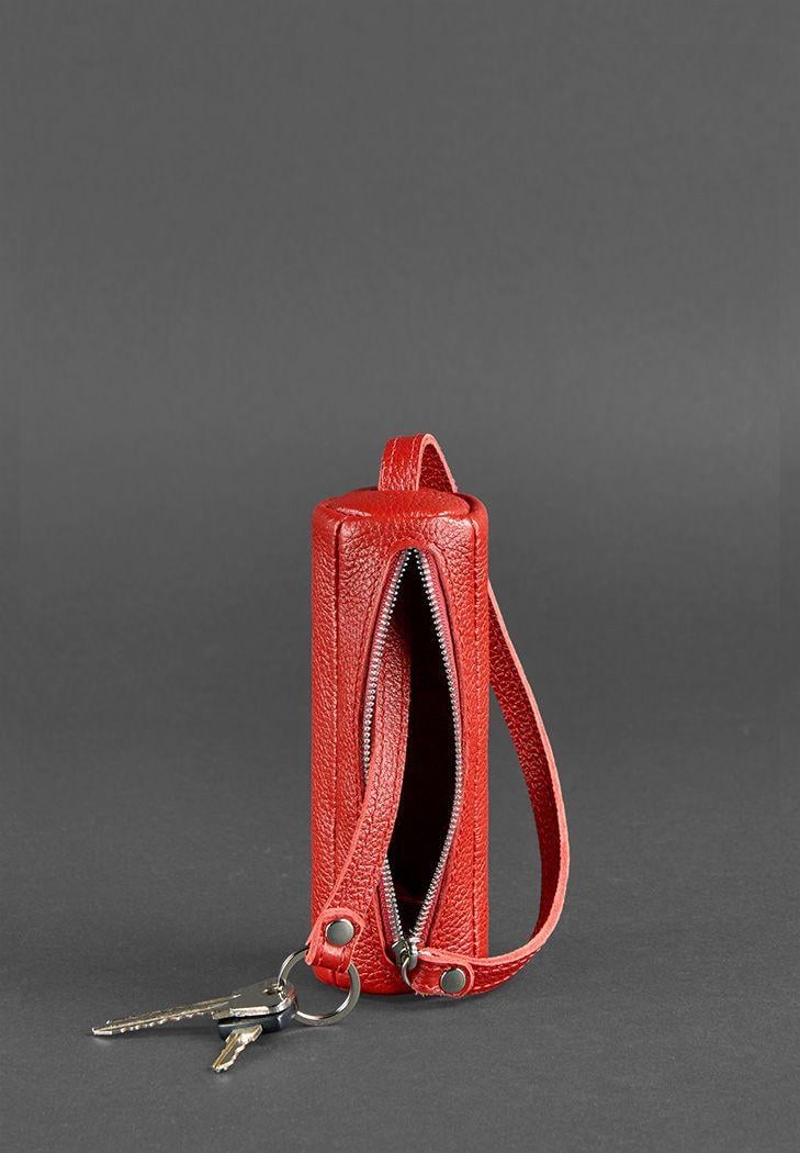 Ключница женская кожаная 3.0 Тубус Красный (A-026548) - фото 5 Ключница женская кожаная 3.0 Тубус Красный (A-026548) - фото 5
