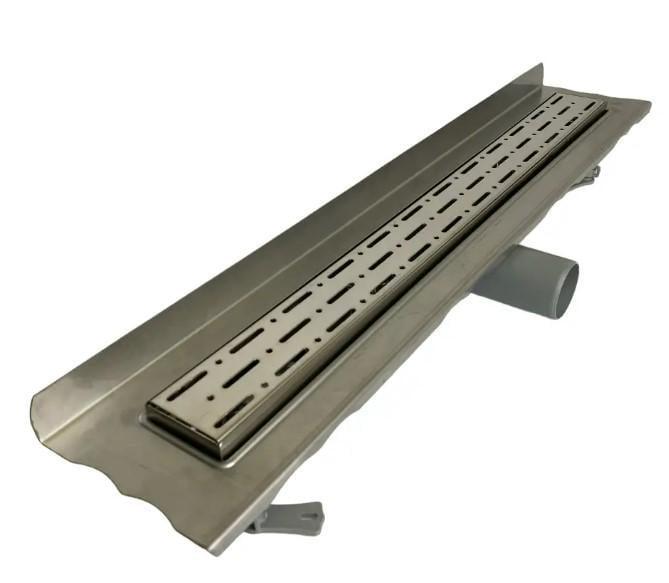 Душевой канал с горизонтальным фланцем MAXIFLOW Standart Line Дождь с решеткой 60 см (4053.0Y050K.060.1)