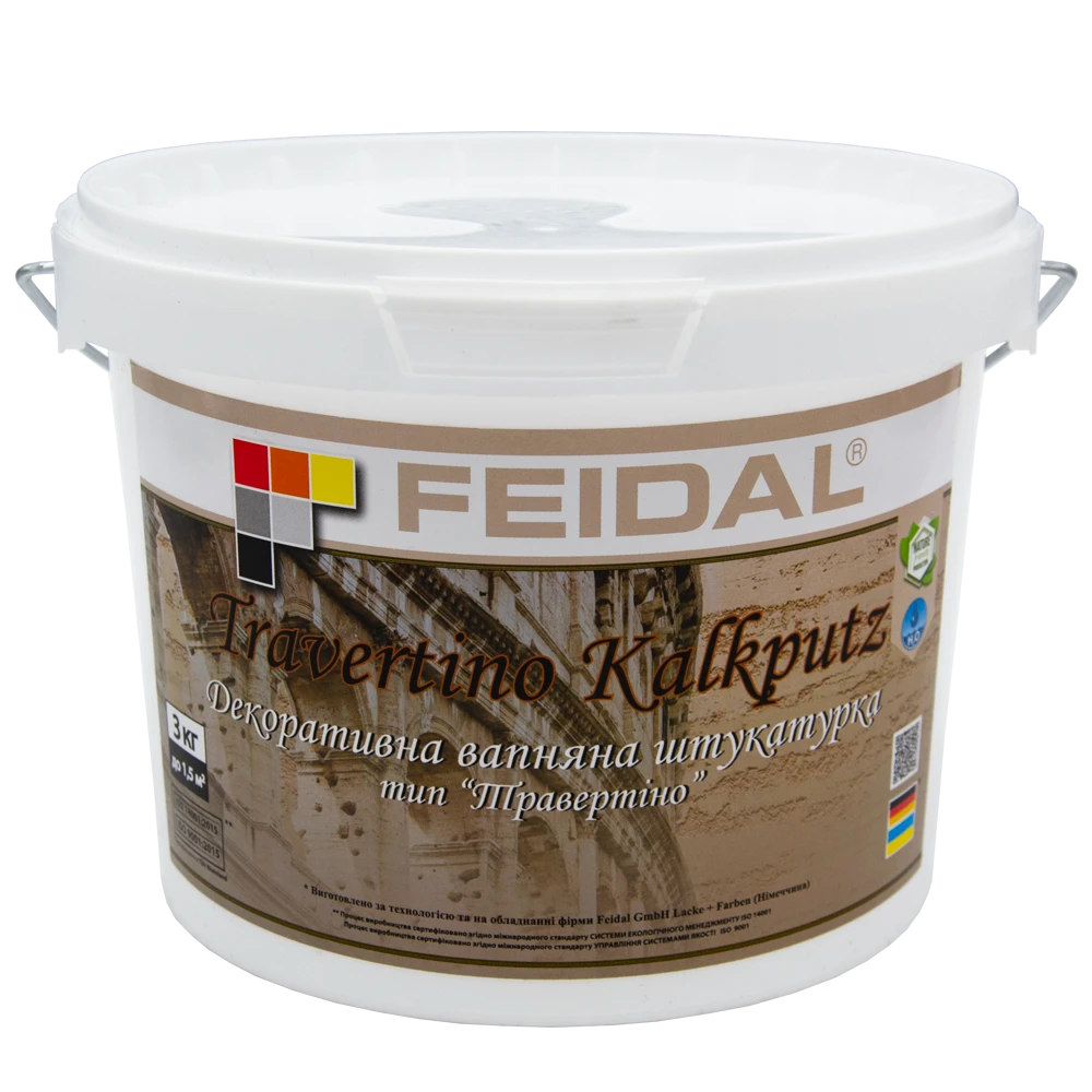Декоративна штукатурка вапняна Feidal Kalkputz 3 кг (1886455506)