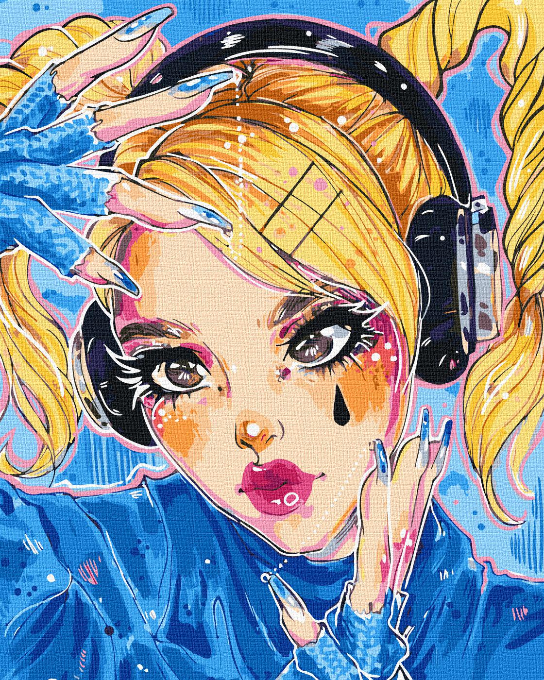 Картина по номерам Идейка Ритмическая музыка 40x50 см (Id-KHO2549)