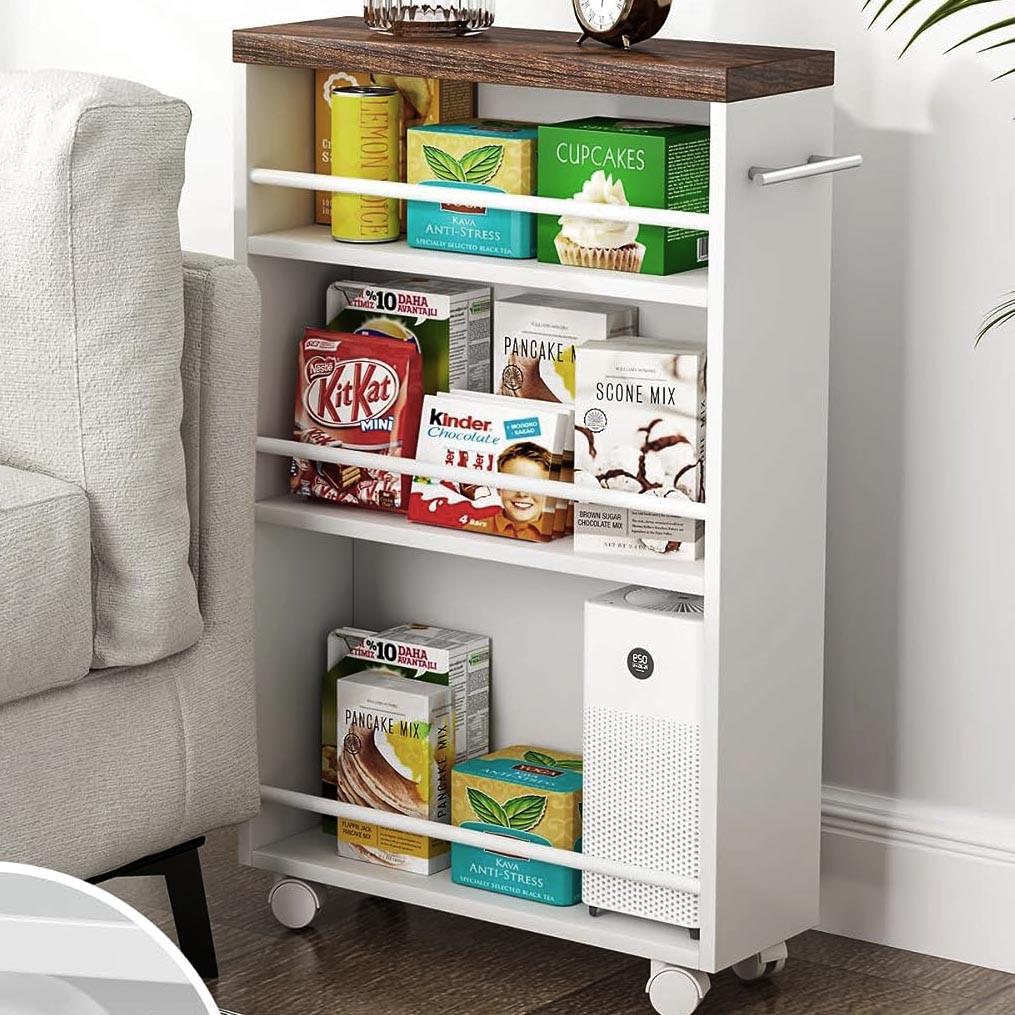 Стеллаж выдвижной из дерева Фория Зефир-капучино (ВПХ-00052009)