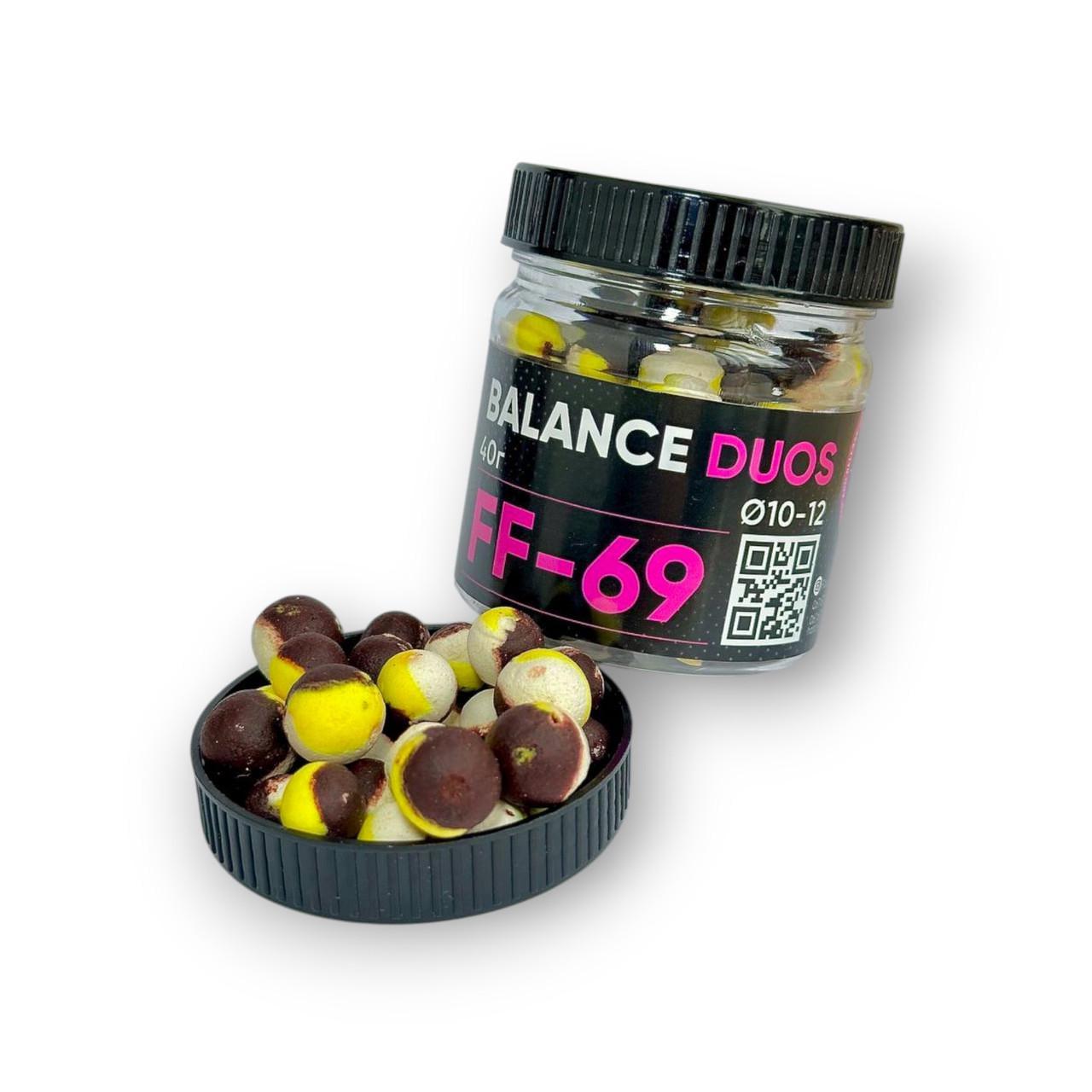 Насадка Foodie Fish Balance DUOS FF-69 Кукуруза/Тигровый орех/Клубника 10-12 мм (2916808272)