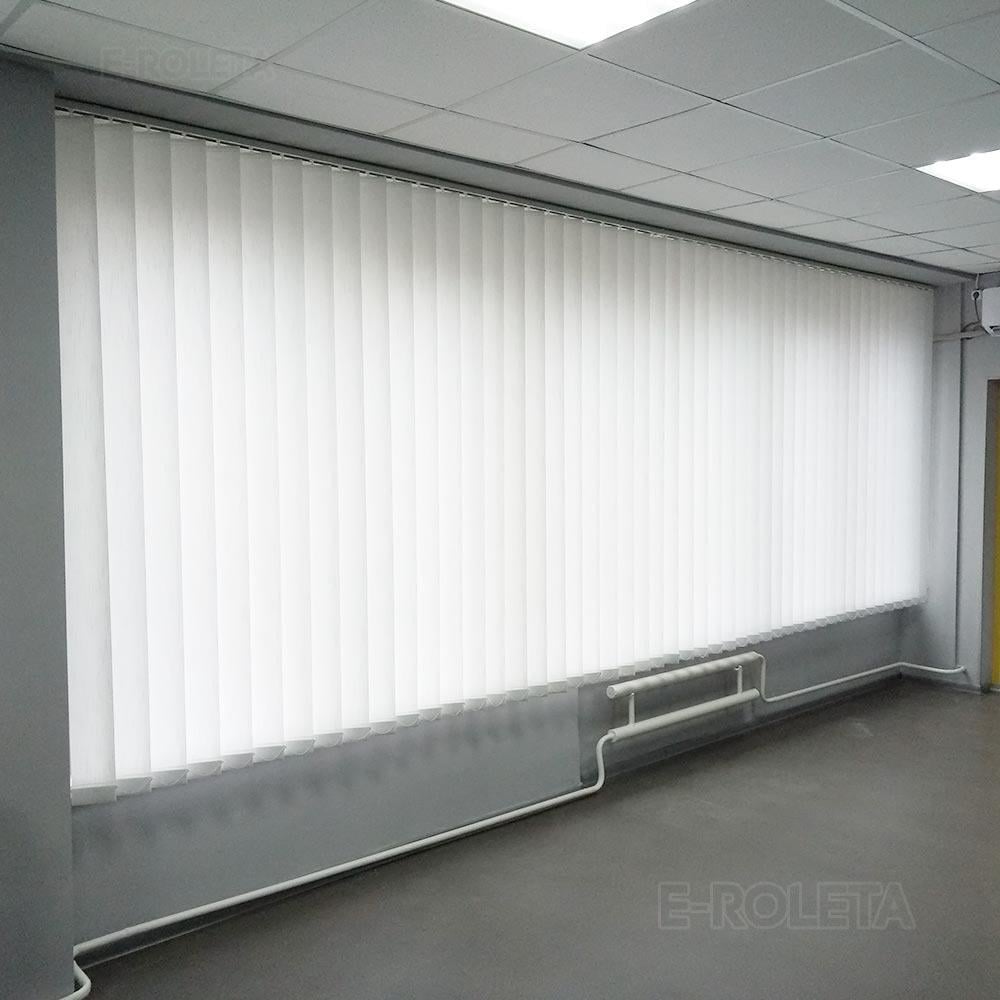 Жалюзи тканевые вертикальные E-ROLETA Лайн 8001 210х190 см Белый (Lain8001-210-190) - фото 3