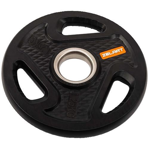 Диски композитные Zelart TA-4791-1_25 с тройным хватом и металлической втулкой внутренний 1,25 кг Черный (32511376)