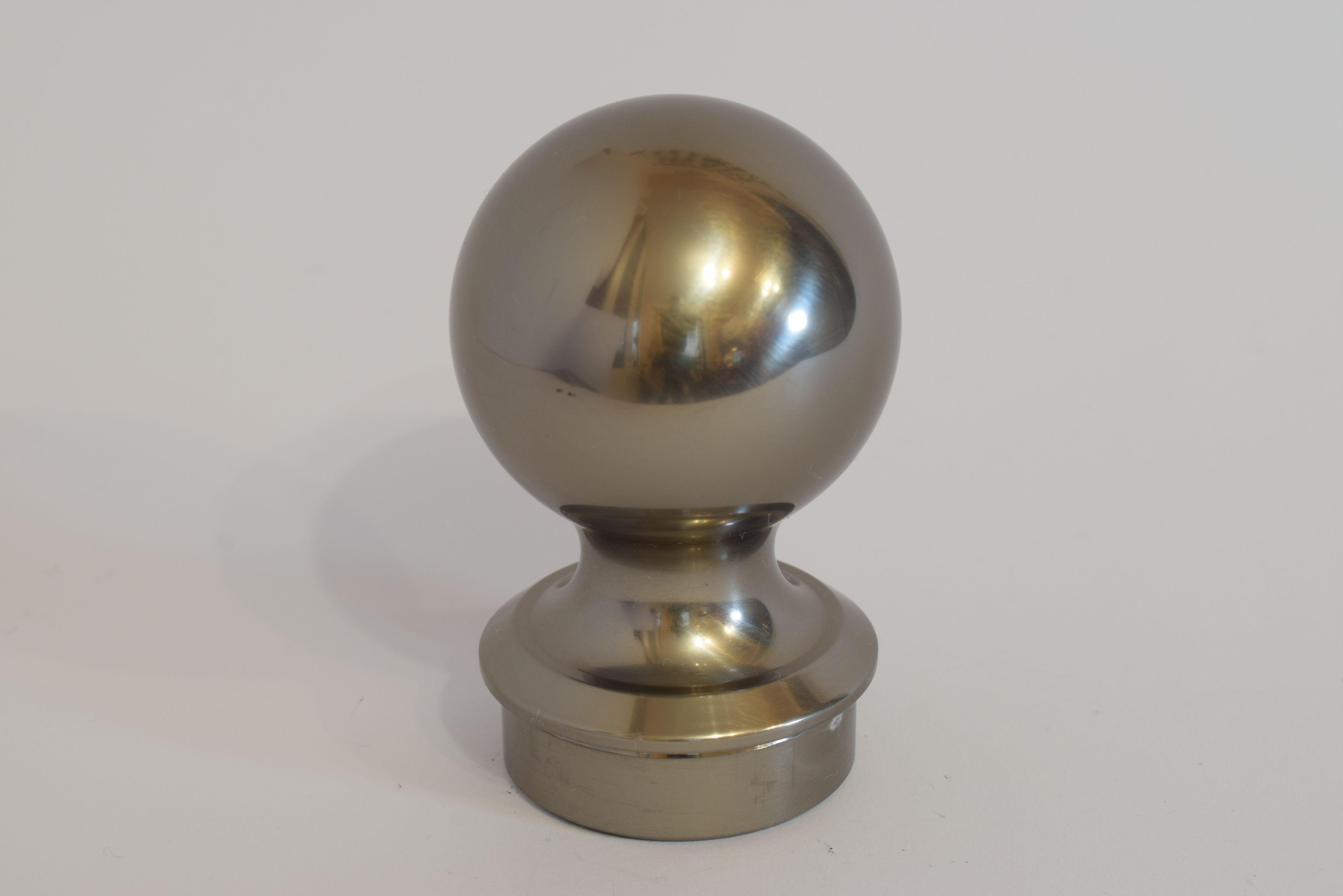 Заглушка поручня куля до алюмінієвих поручнів тип коло Шампань (10222ш)