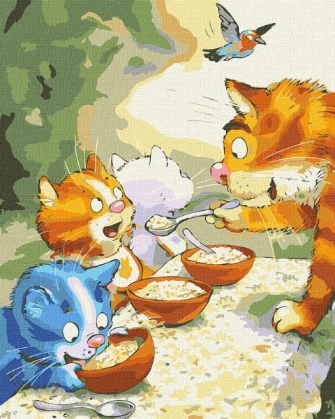 Картина по номерам Идейка Еще ложечку 40х50 см в термопакете (KHO4274)