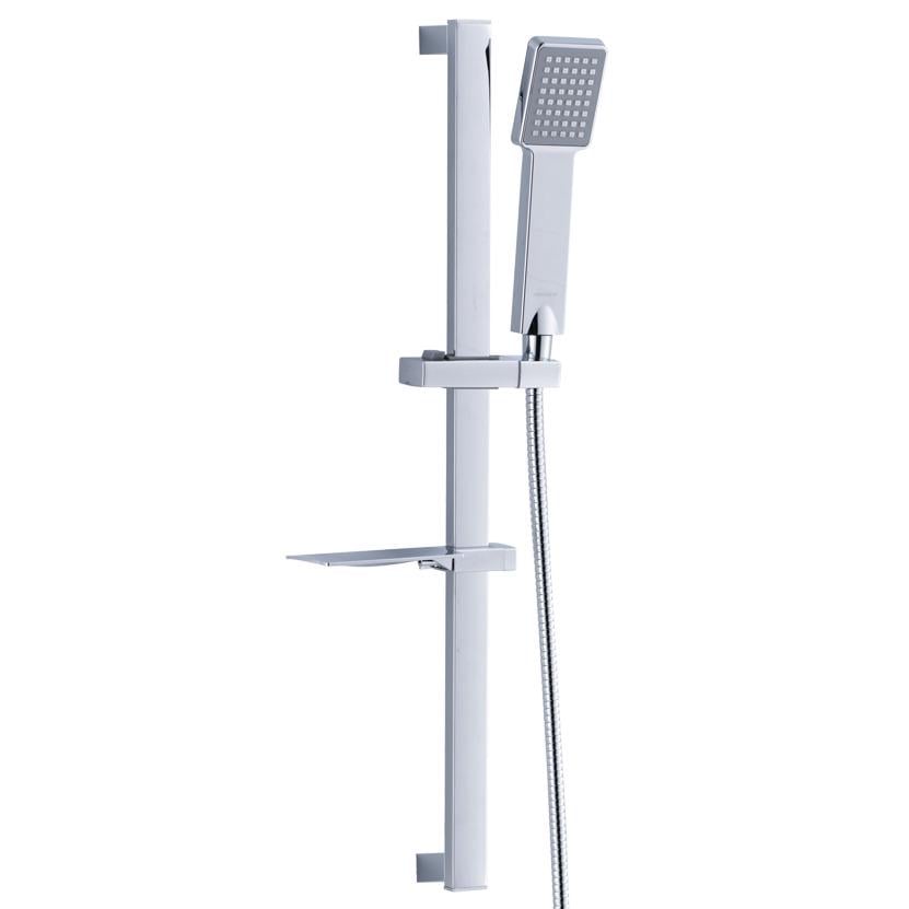 Душевой комплект со штангой Aquatica 55A 9792155 Хром (223633)
