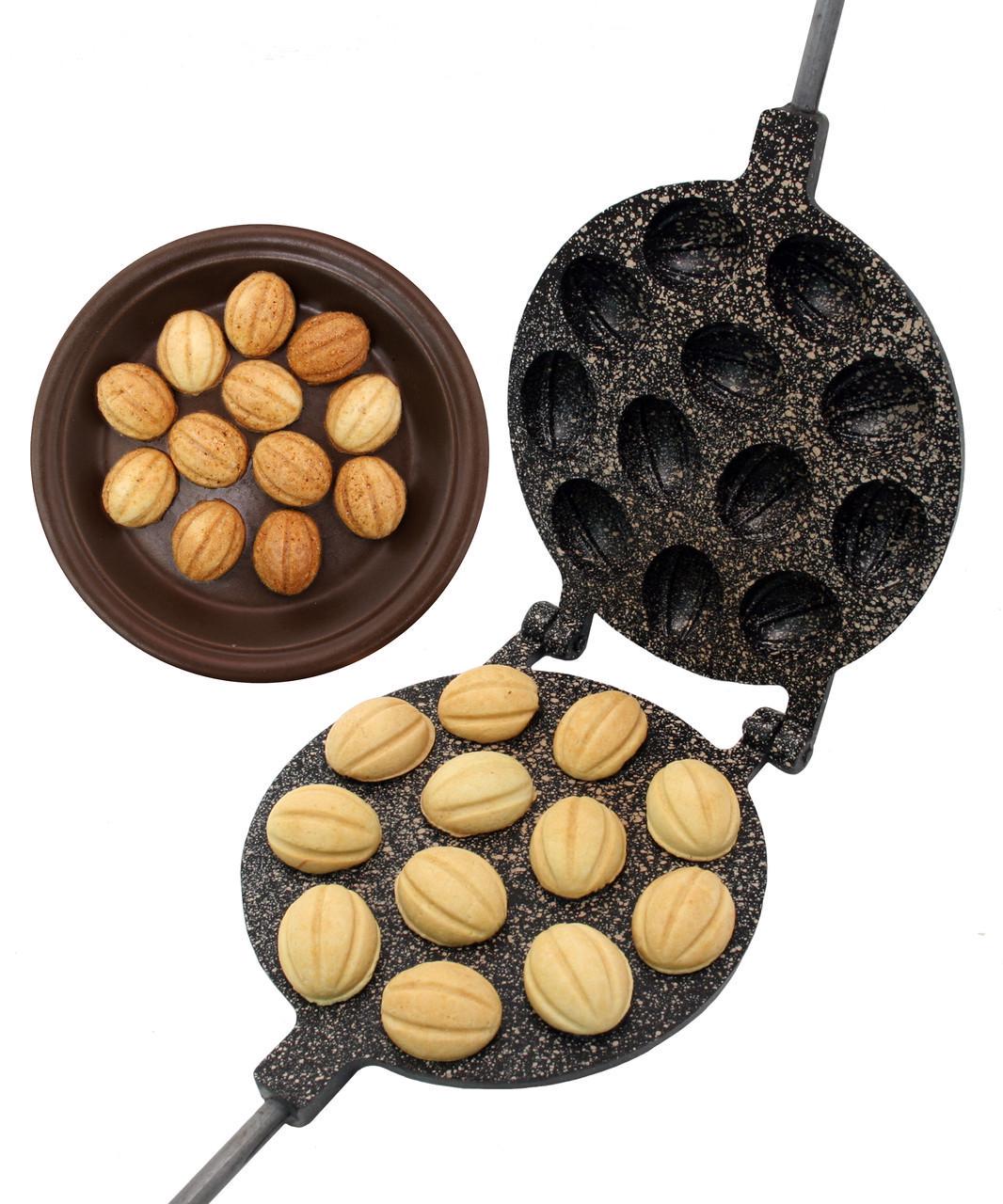 Форма для выпечки орешек на газу 12 половинок гранитное покрытие (23966148) - фото 5 Форма для выпечки орешек на газу 12 половинок гранитное покрытие (23966148) - фото 5