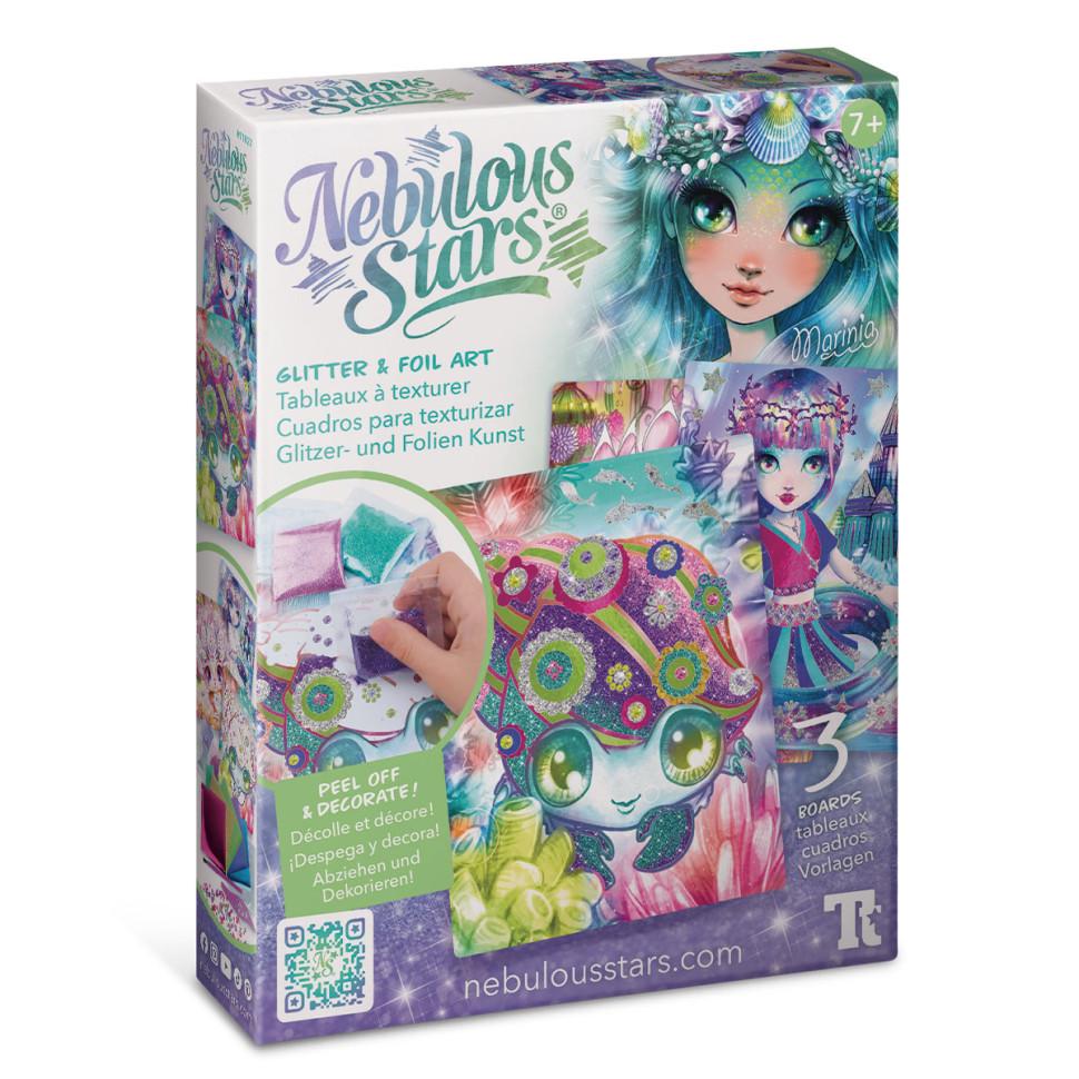 Набор для декора Звездные блестки и фольга 3 шаблона Nebulous Stars (RN-250-N-1328)