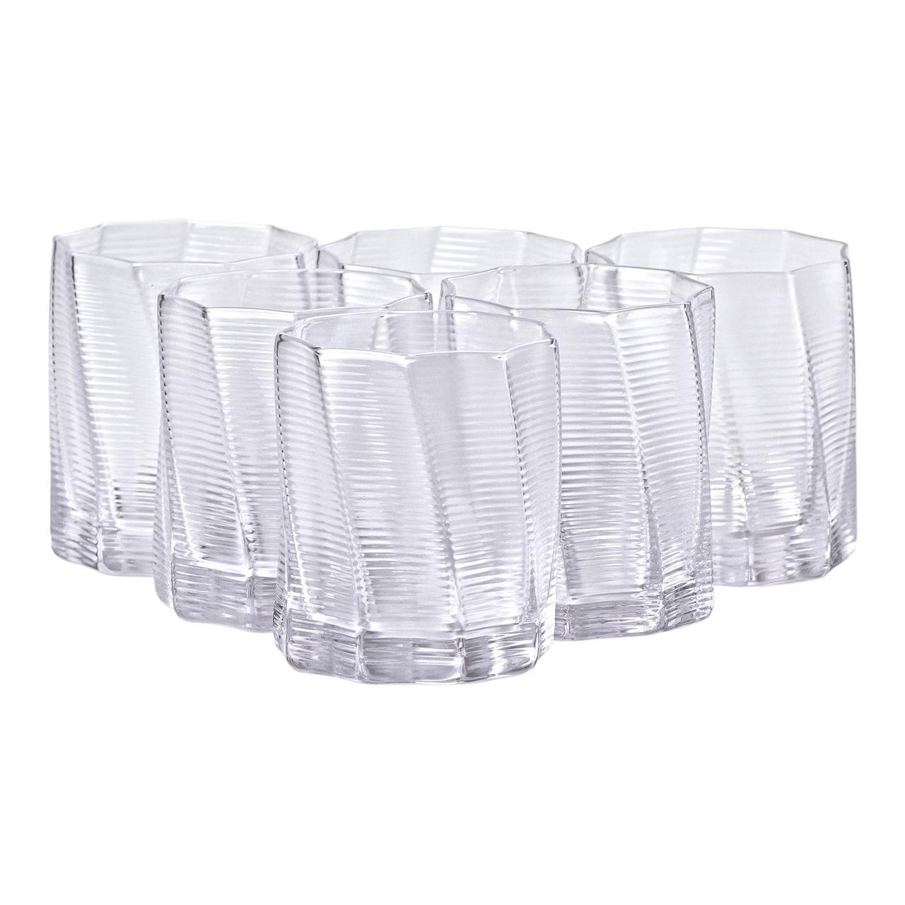 Набір із шести склянок для лимонаду соку та коктейлів 300 мл - фото 1