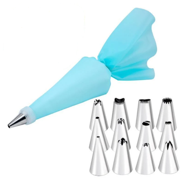 Мішок кондитерський з насадками 18476 14 пр. Блакитний (5003901)