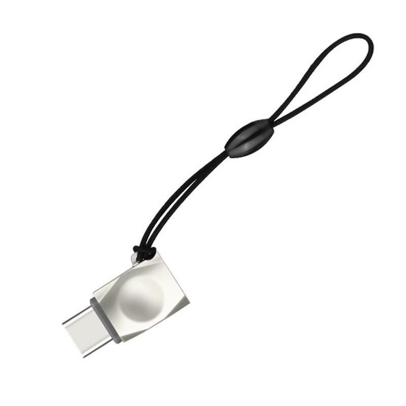 Переходник Hoco UA8 MicroUSB to Type-C стальной (00000032918_1)