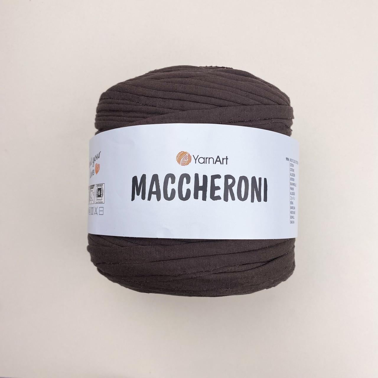 Пряжа для макраме YARNART Maccheroni трикотажная плоская Темный шоколад (3183847687) Пряжа для макраме YARNART Maccheroni трикотажная плоская Темный шоколад (3183847687)