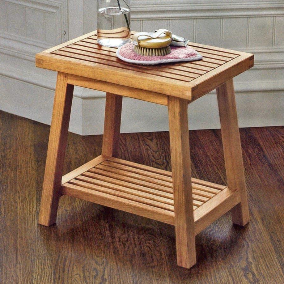 Табурет для ванной из дерева Ислер Сиена (ТВН-013005)