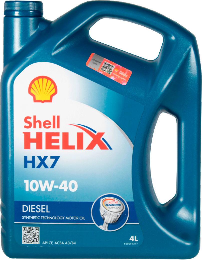 Моторное масло Shell HX7 Diesel дизель 10W-40 4 л (1400940)