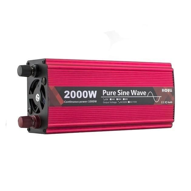 Перетворювач напруги Power Inverter 12-220V 2000W автомобільний (0-1-NL9524)