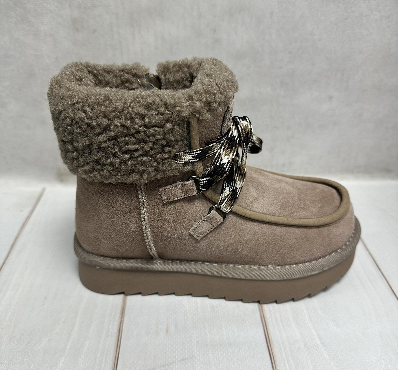 Ботинки детские Paliament зимние на овчине р. 36/22,7 см Коричневый