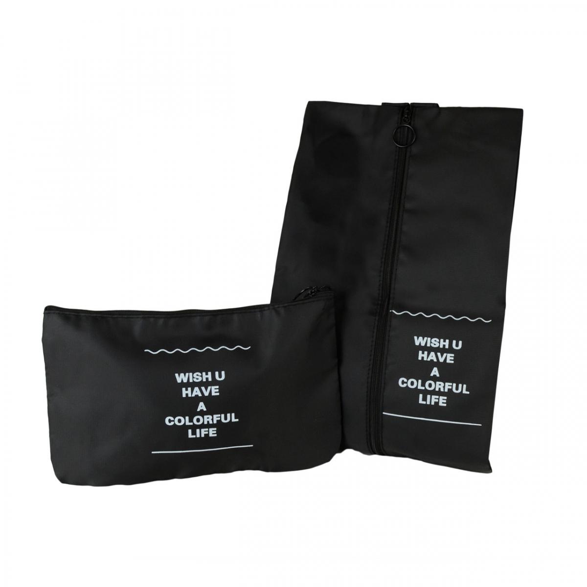 Комплект дорожніх органайзерів з нейлону 8в1 для валізи/рюкзака та ручної поклажі Чорний (КДО-40-12) - фото 5