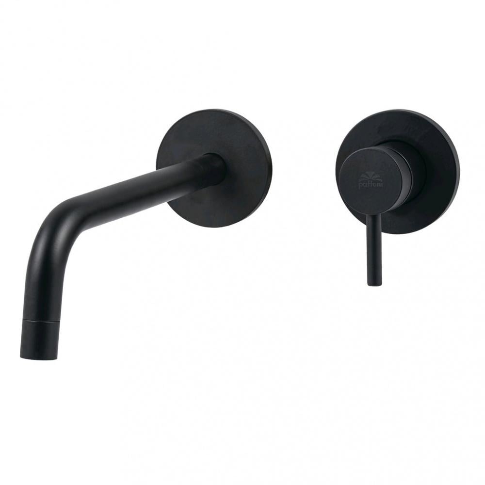 Смеситель для умывальника Paffoni Light LIG006NO70 настенный однорычажный Черный (143813)