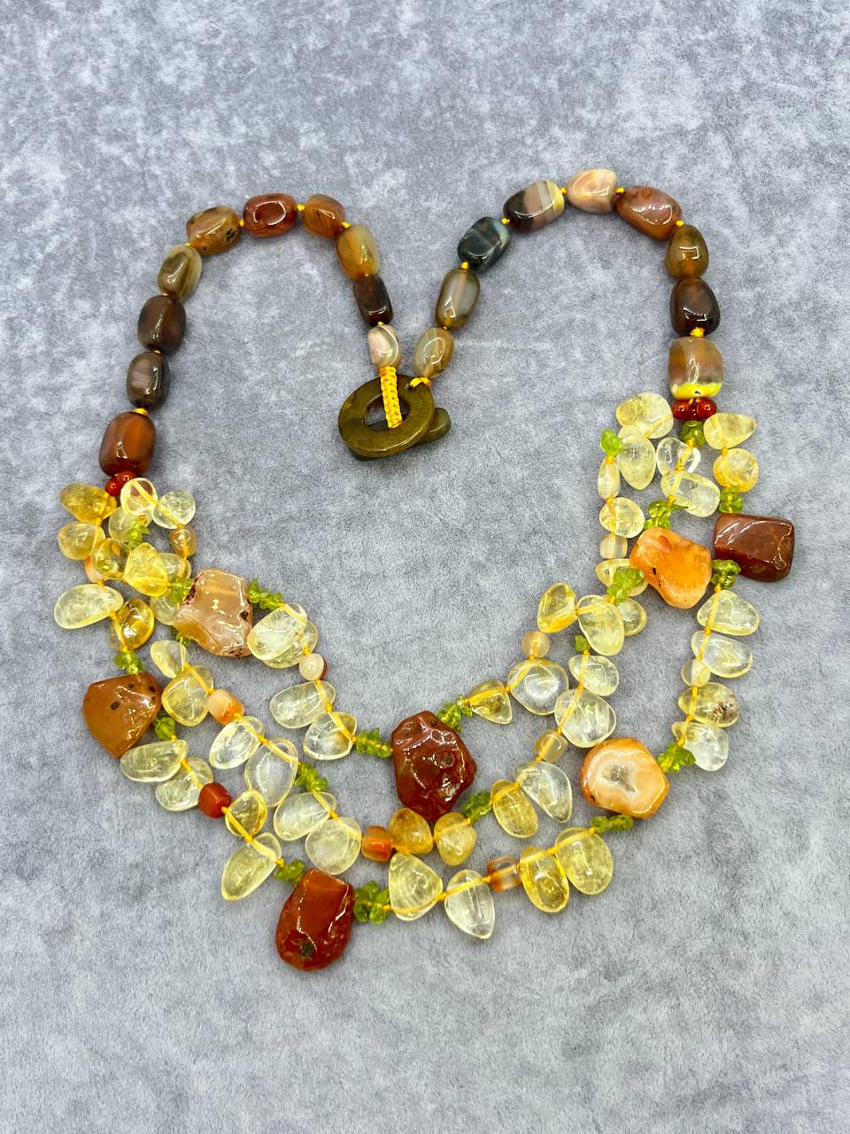 Бусы самоцветы 50 см Разноцветный (10159)