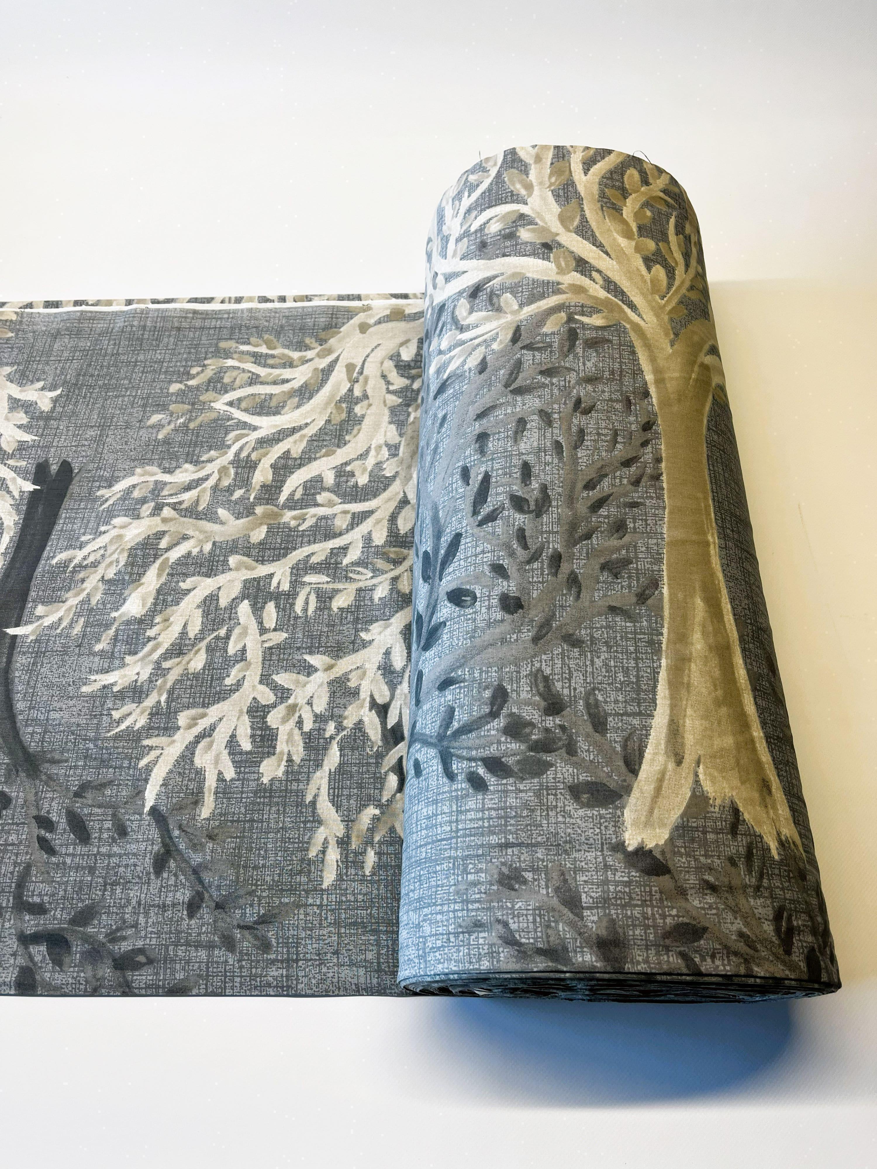 Ткань для постельного белья ранфорс дерева 240 см Серый (9976/3)