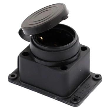 Колодка одинарная ERKA 6001 с/к и заглушкой каучук 16А (28689175)