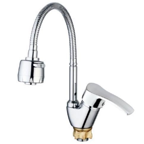 Смеситель для кухни MIXXUS Yub 4-279 Reflector MI6475 с гибким изливом Хром (235653)