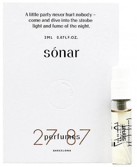 Парфюмированная вода унисекс 27 87 Perfumes Sonar 2 мл пробник