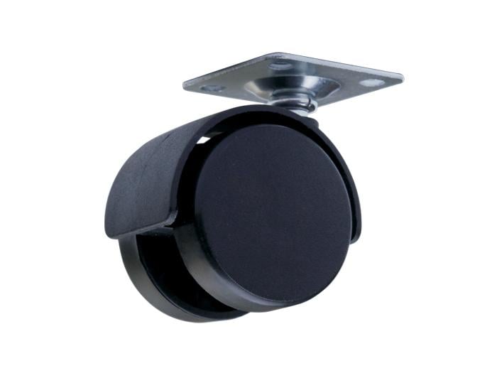 Ролик Giff Mobili на площадке 40 мм Черный (24596934)