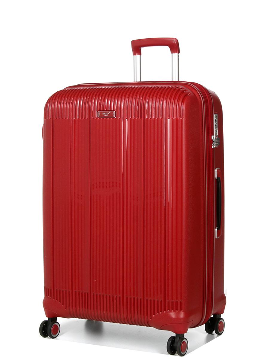 Чемодан дорожный Airtex большой полипропилен 637 L 96 л 75х49х29 см Красный
