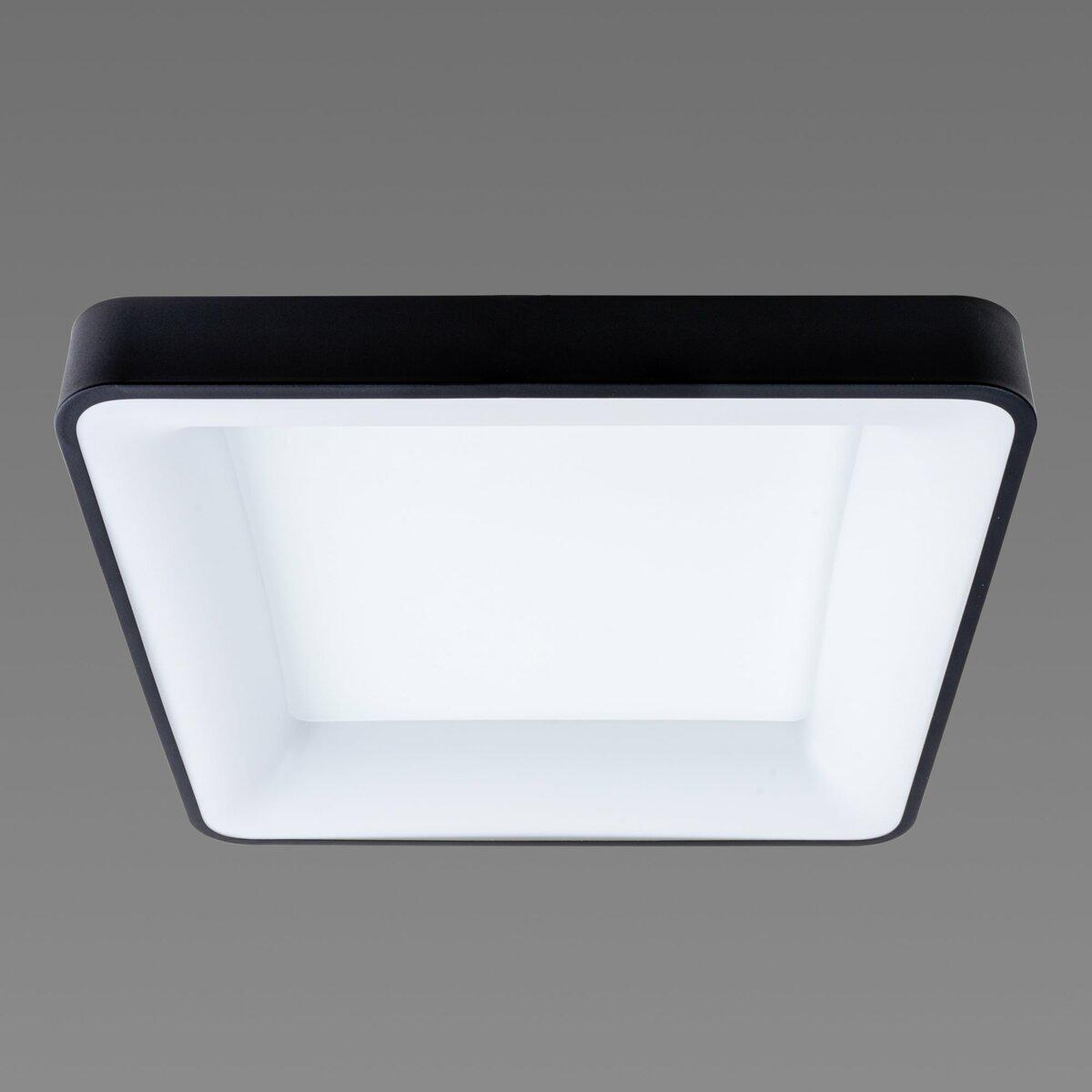 Люстра потолочная светодиодная квадратная Lighthouse LED SRS-19914 BK 80W Черный