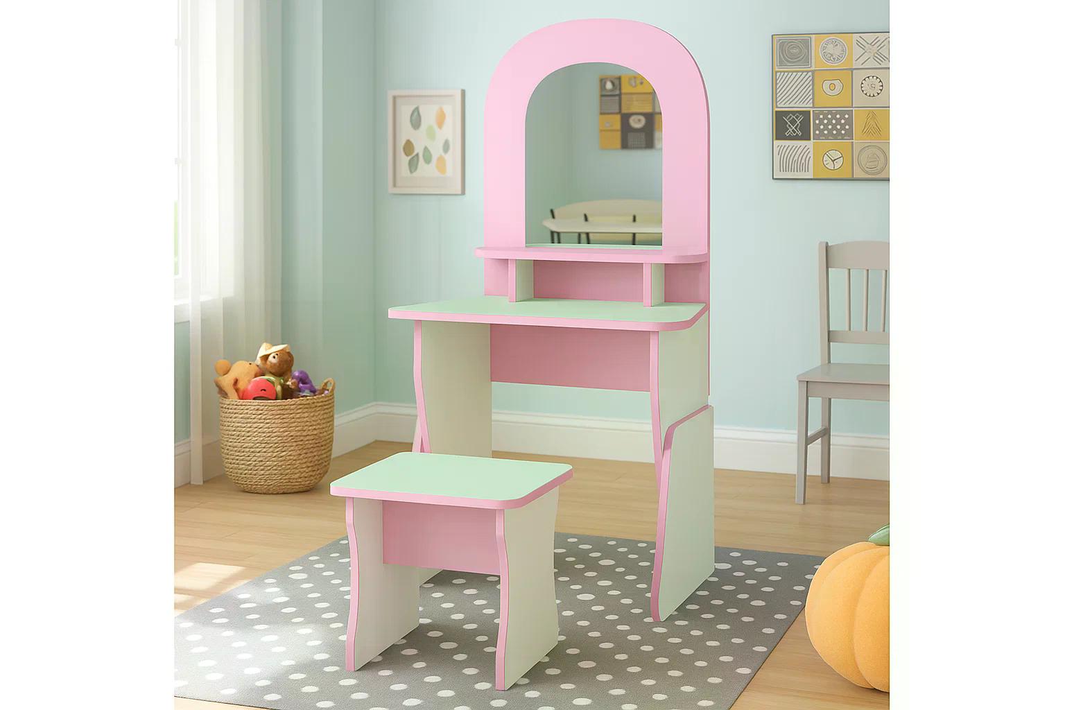 Дитяча ігрова стінка Перукарня White/Pink - фото 1 Дитяча ігрова стінка Перукарня White/Pink - фото 1