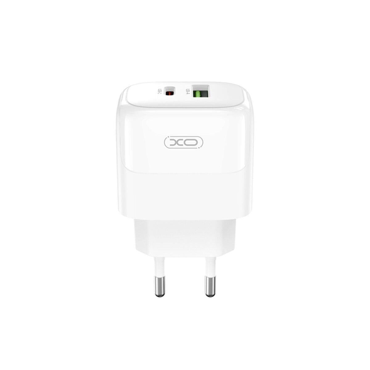 Зарядний пристрій мережевий Xo L137 PD20 W/QC18 W 1USB-A/1USB-C Білий Зарядний пристрій мережевий Xo L137 PD20 W/QC18 W 1USB-A/1USB-C Білий